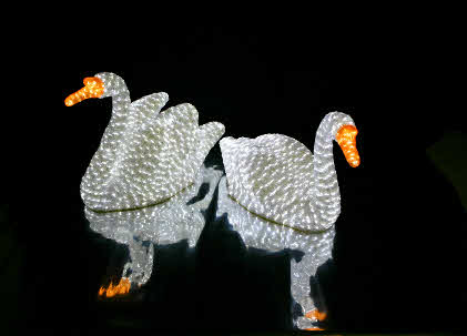 Light Sculpture - Swans Light Sculpture - Swans